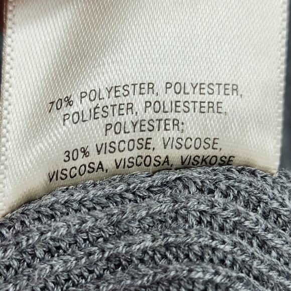 Anthropologie Moth Women's Gray Funnel Neck Tie Sleeve Detail Sweater Size Small - Picture 5 of 6